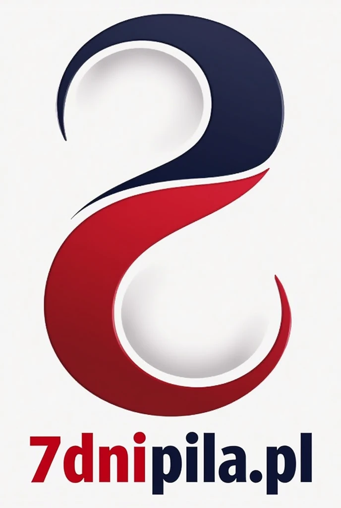 create a modern logo for the local news portal "7dni.pila.pl"