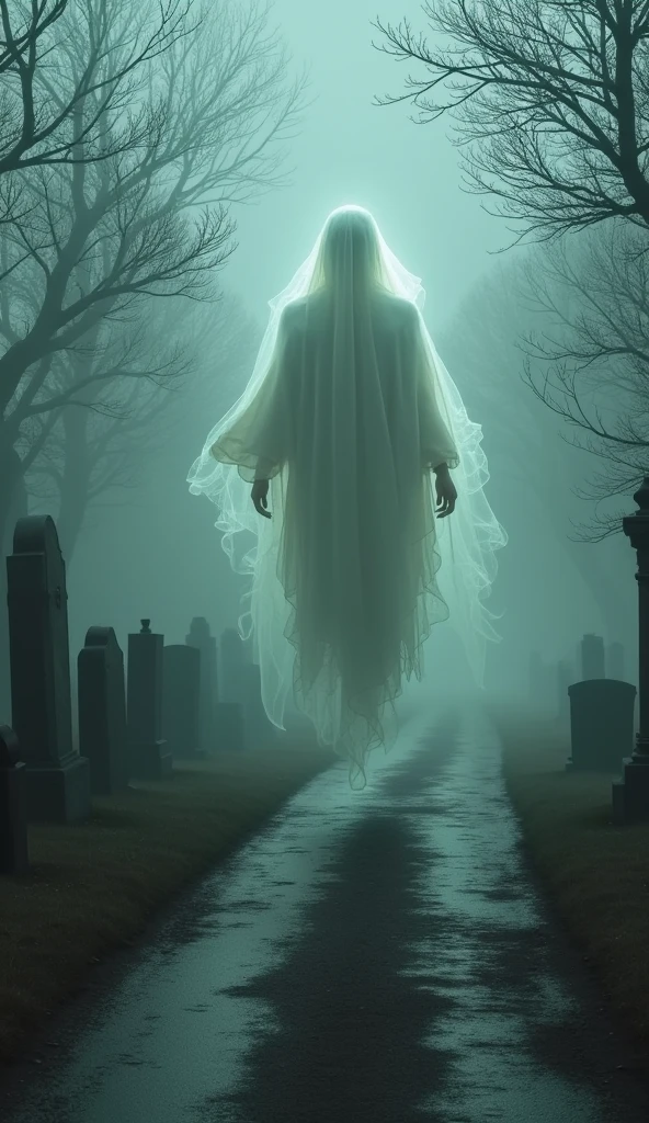 I appear and disappear without warning, sometimes walking along the road, other times hovering above the graves