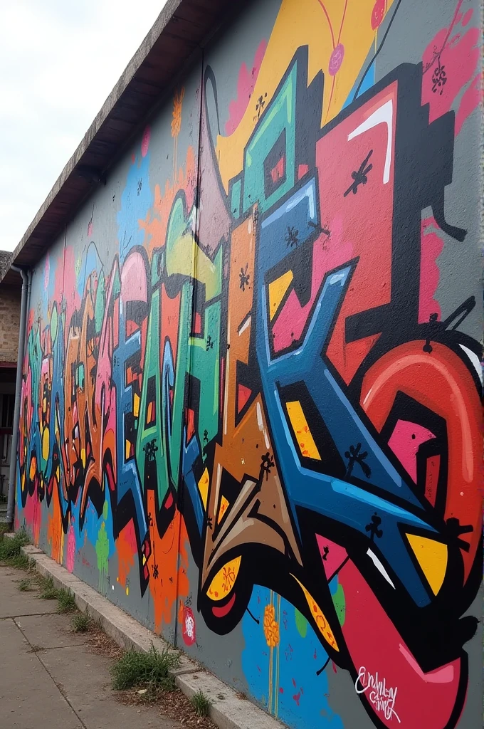 Crea una pared con grafittis
