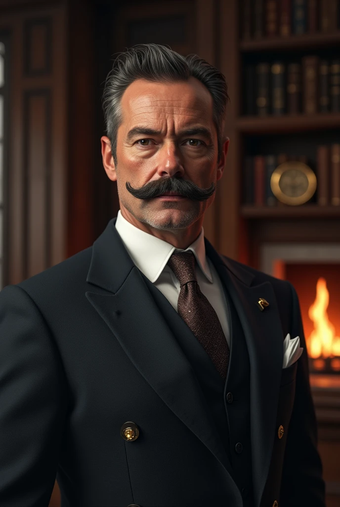 a man with a mustache
