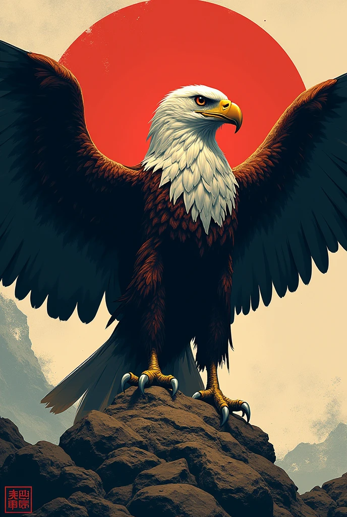 A symbol of resistance with an eagle