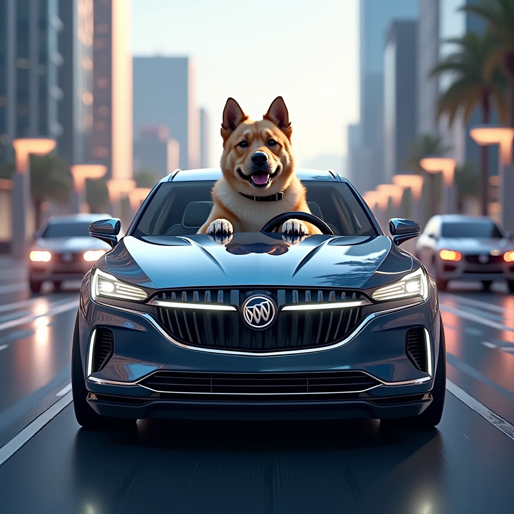 buick enclave avenir 2023 dog driving