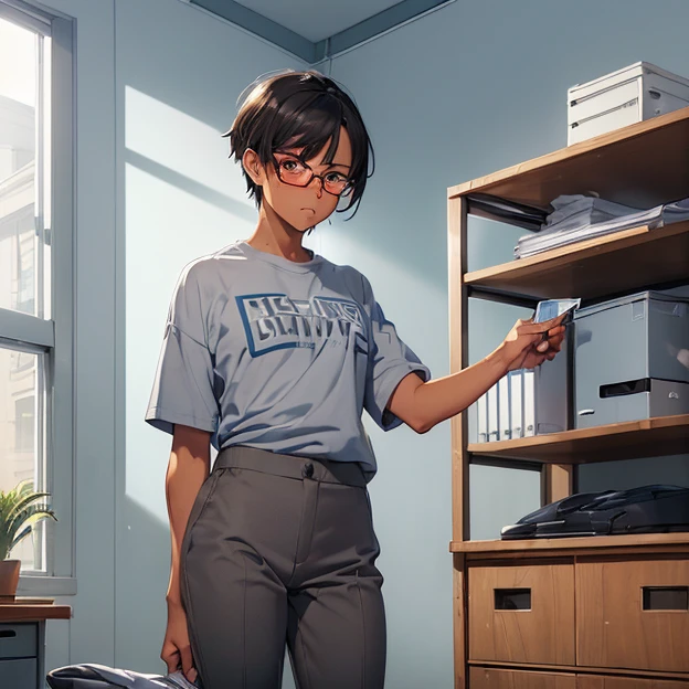 (master piece, best high quality image, very good detailed image, very good detailed character, very good detailed background, very detailed textures, carefully detailed and textures, character alone, full body)
{{((1:character: 5 man:(light-brown skin, brown eyes, red glasses, short shaven black hair, scared face, sweating, thinking pose),(red jshirt, grey pants),(clean worker office, blue walls, simple))}}