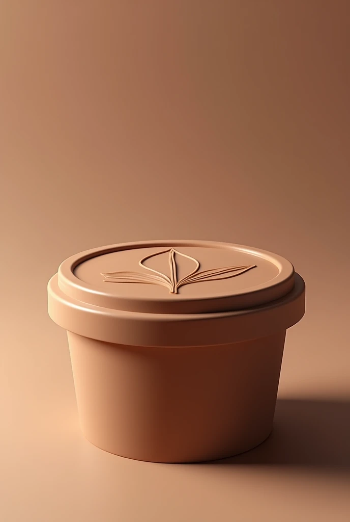 Image of a rectangular 1 litre chocolate ice cream tub with lid seen from above