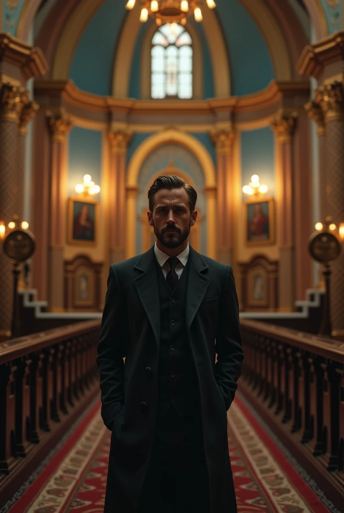 Ryan gosling in the orthodox church 
