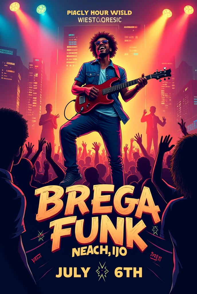 Flyer for brega funk event on the 6th/07
