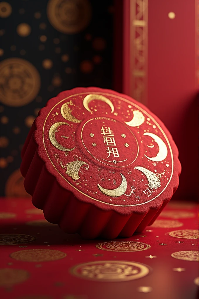 Moon cake packaging design applying the visual rhythm principle