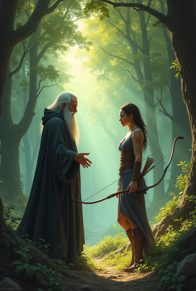 A wizard meeting a skilled archer 