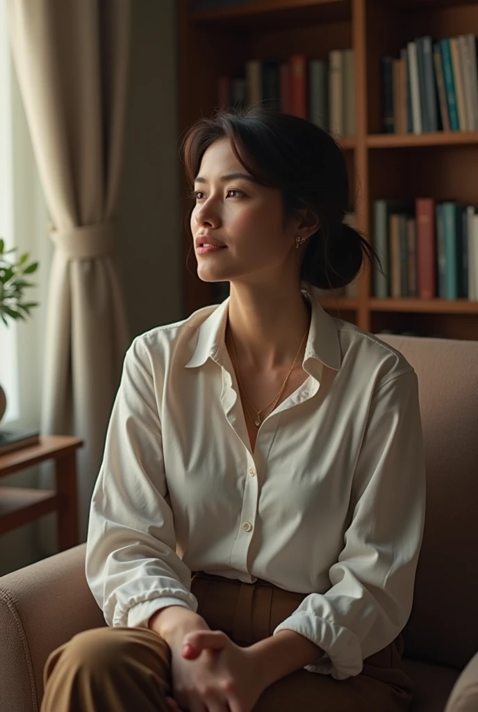 Female psychoanalytic therapist 
