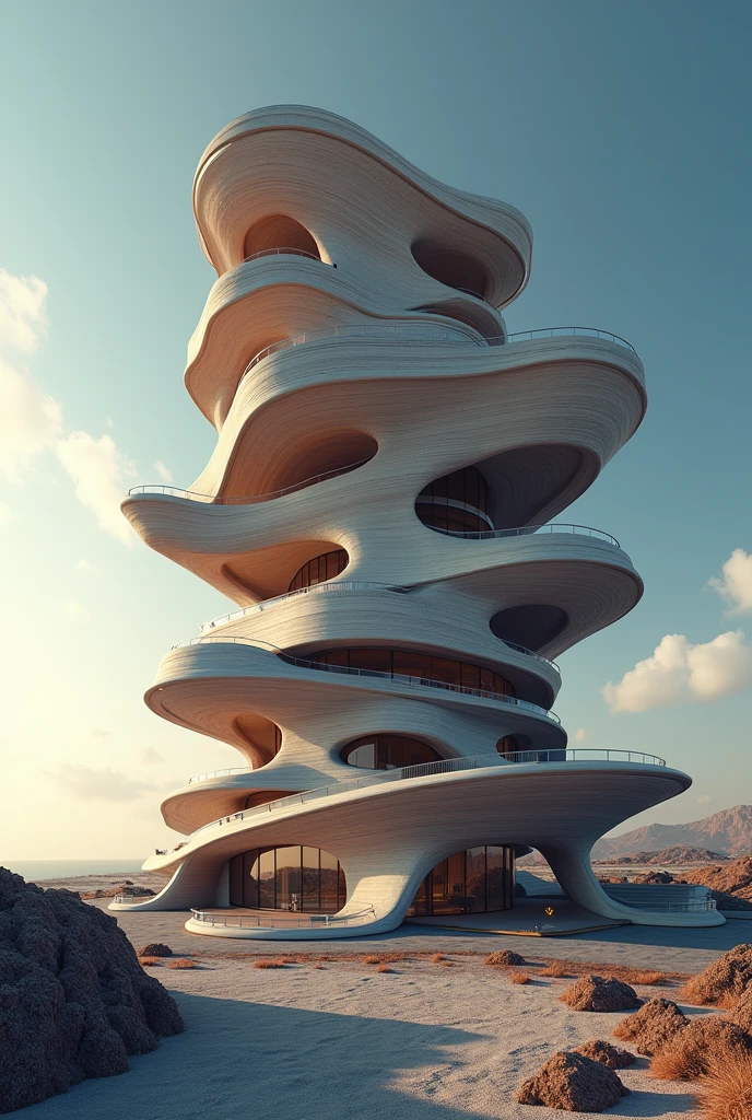 Create a house but with architecture like the planet Jupiter, 