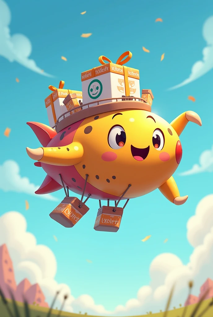 Zappy, the Flying Zeppelin: A friendly zeppelin that represents the idea of "display case" afloat, always bringing new products and promotions. He may have a cheerful expression and carry packages of products.