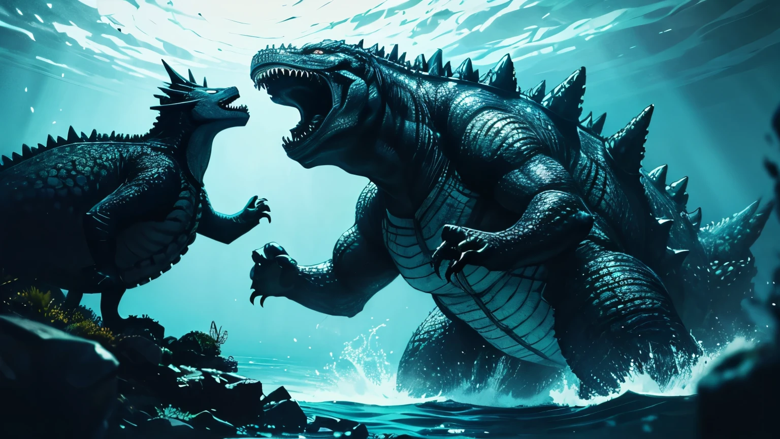 The scariest creature at the bottom of the sea, leviatan vs godzilla