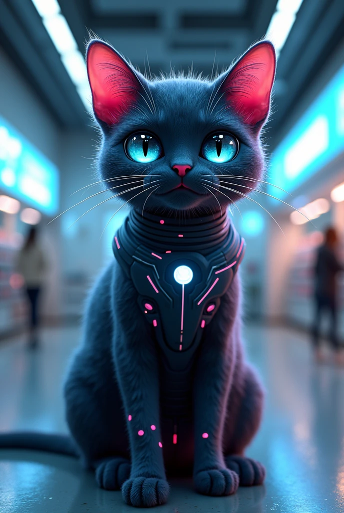 pixel, o Gato Tech: A futuristic cat with a digital look, which reflects the online presence and technology involved in the store's operation. He can be playful and witty, always finding the best products.