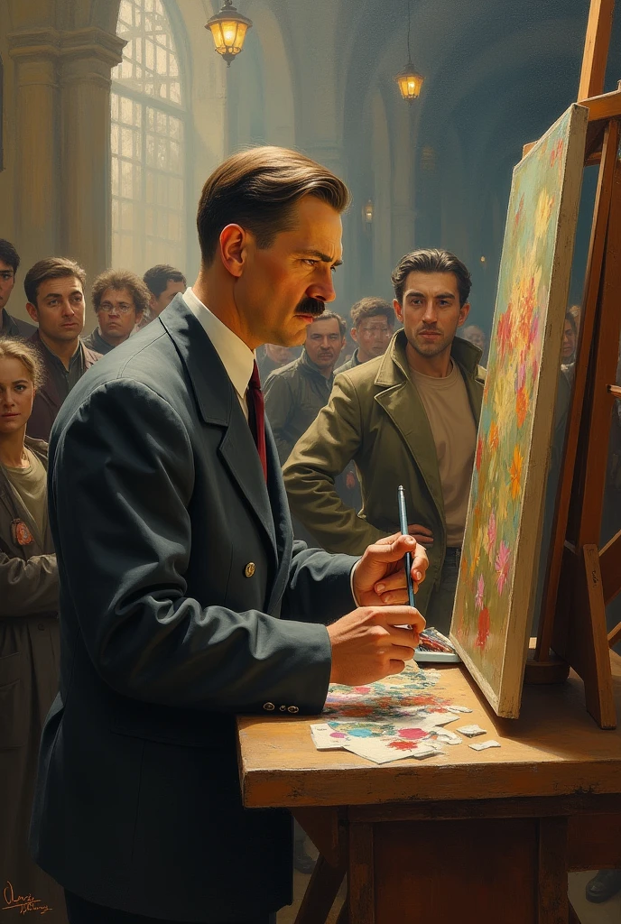 Hitler was accepted into the arts academy