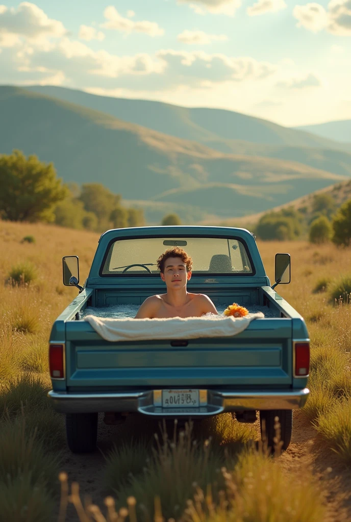 Bath in the truck bed