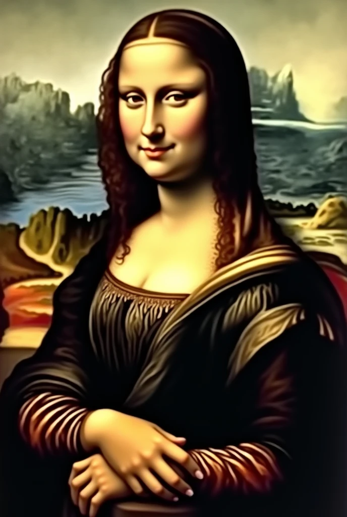 Now for a very realistic work of art of the Mona Lisa