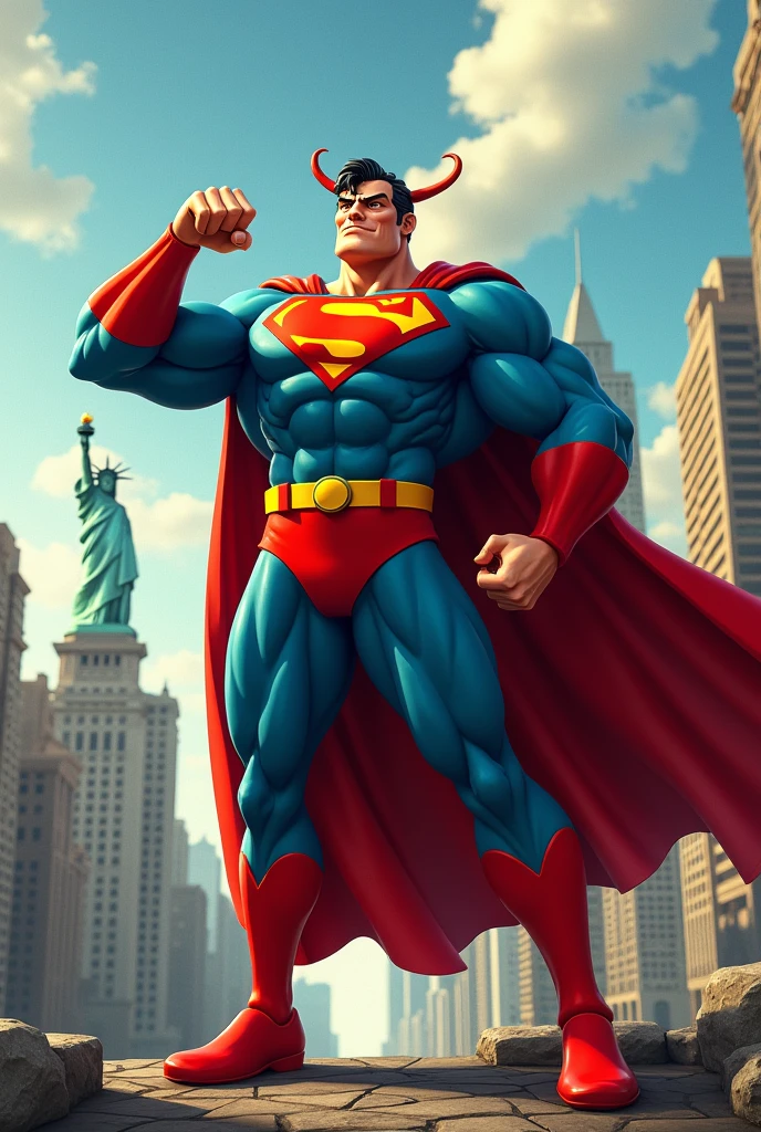 a fusion of chapolin colorado+superman