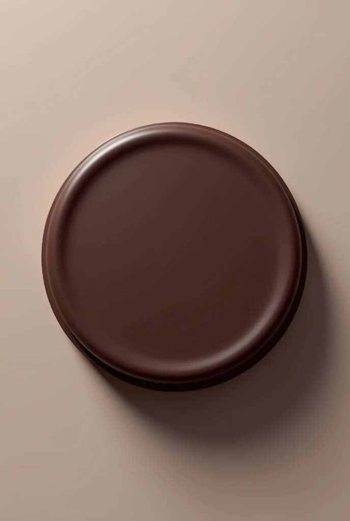 Make a smooth dark brown ice cream lid