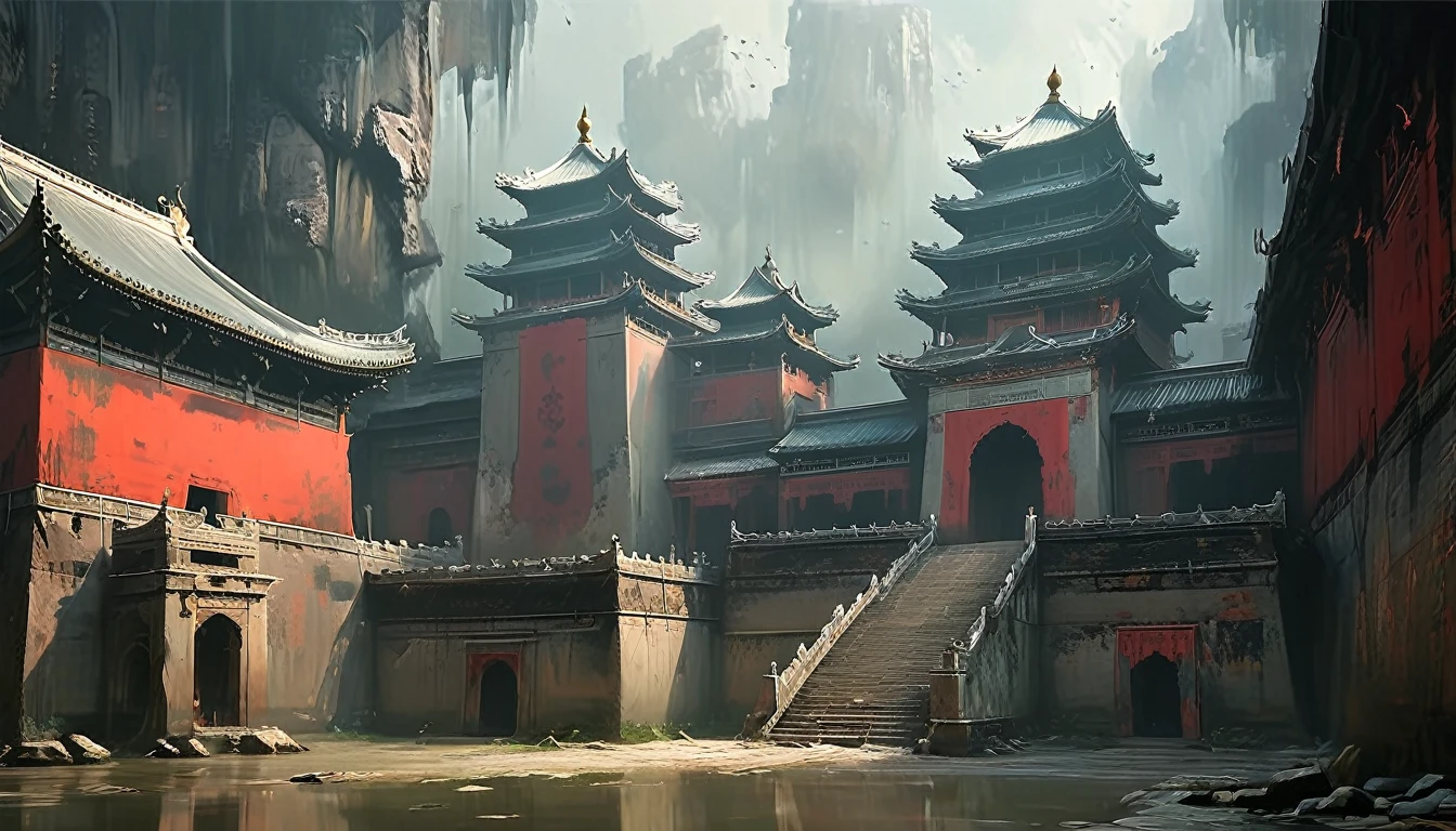 there is a room existith a table and a potted plant, Wang Yi-inspired numbers, pixiv, Childish Art, interior background technology, background technology, artexistork in the style of z.exist. arrive, detailed scenery —existidth 672, Palace Background, Living room background, anime background technology, Cyberpunk Chinese Ancient Castle, Very detailed scene, Chinese Palace