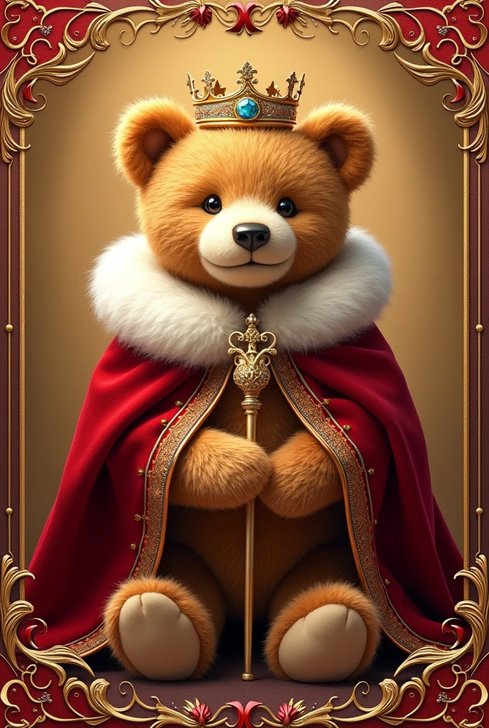 Prince Teddy Bear Card