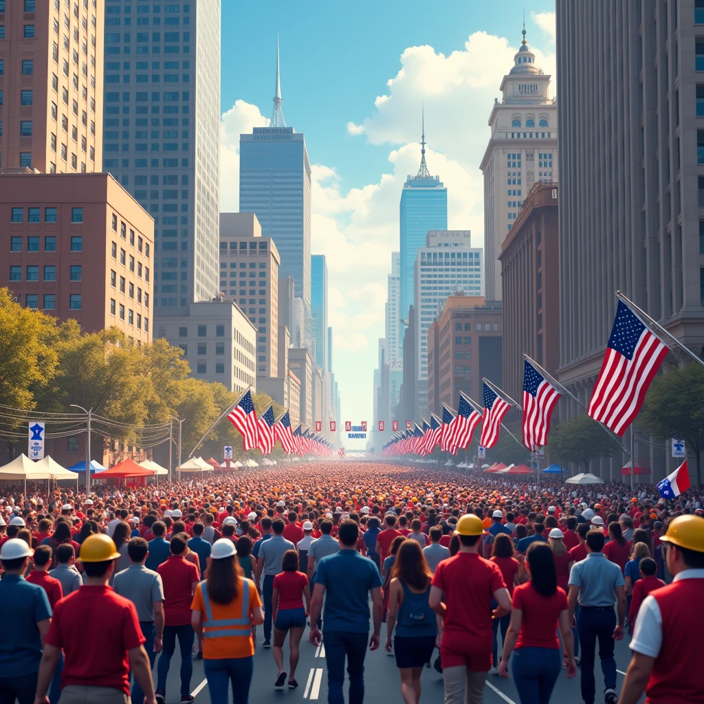 Generate high quality image regarding labor day