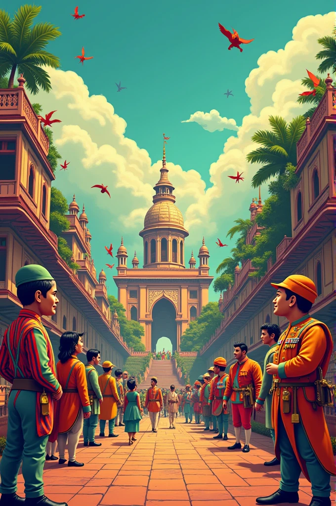 Cartoon decolonization of india 