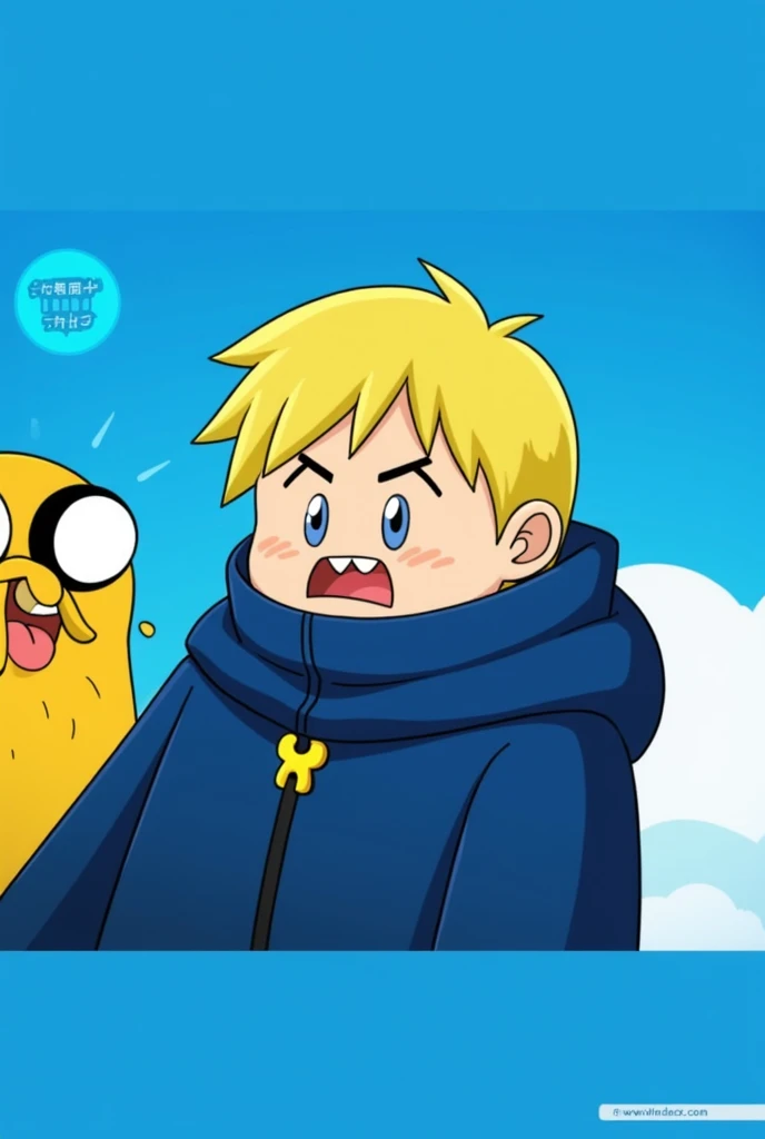 Adventure time emote for twitch fin anime style