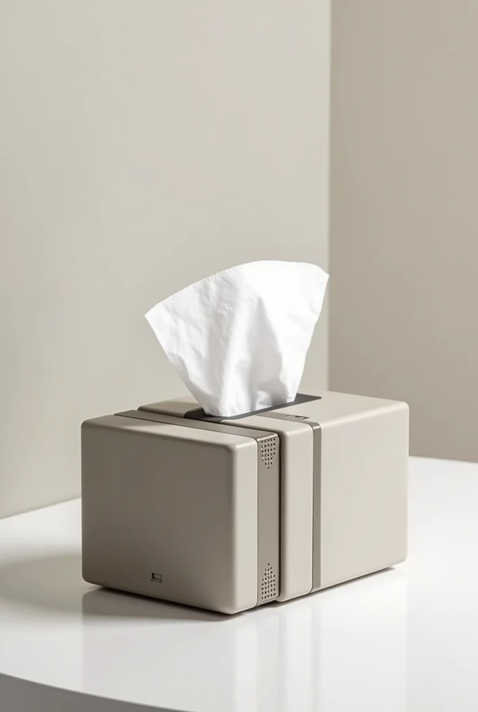 Box of tissues with compartments for the ones you already used