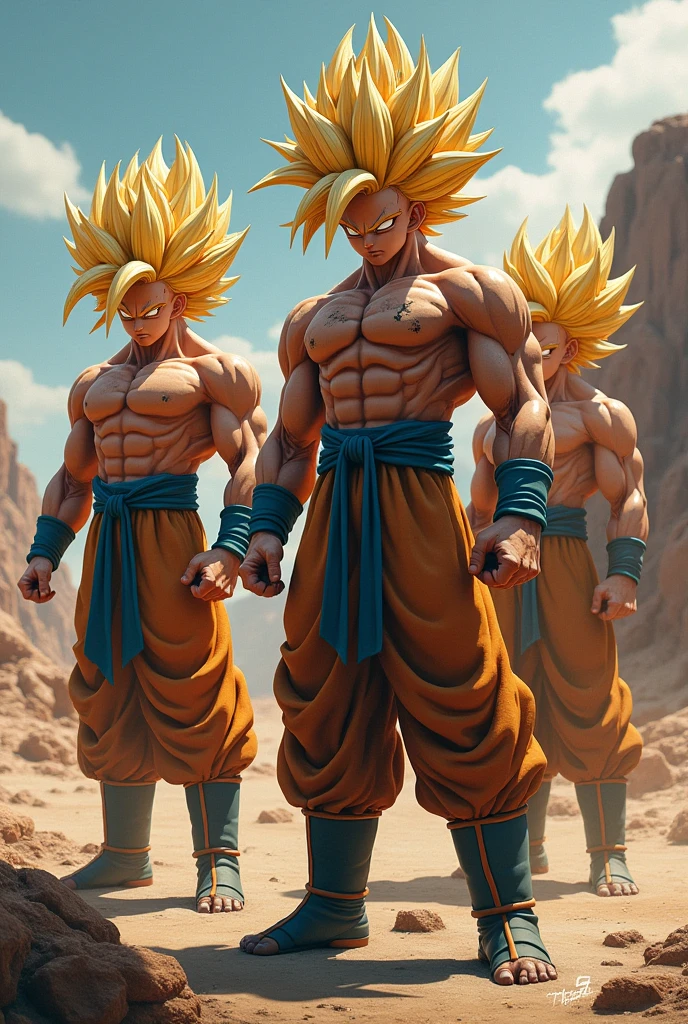 Realistic version of DBZ Saiyans