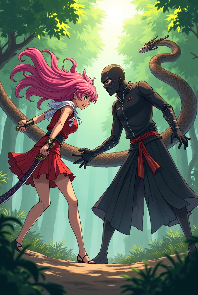 Mitsuri and obania without mask

