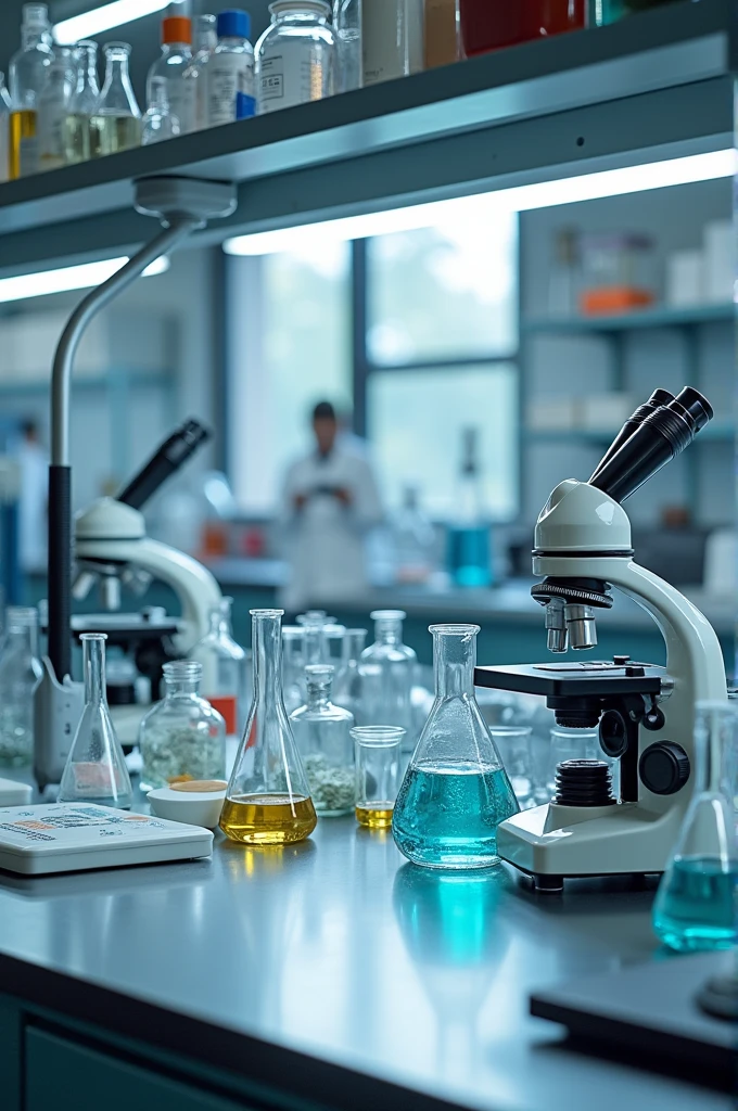 Image of a laboratory table