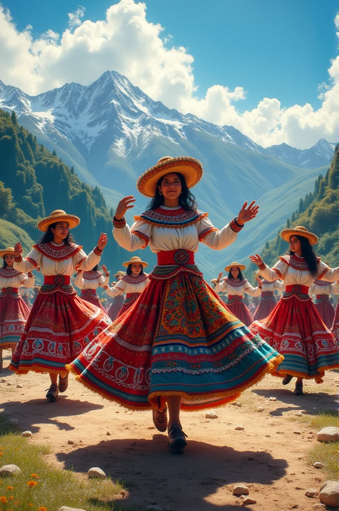 Create an image of the Bolivian chacarera