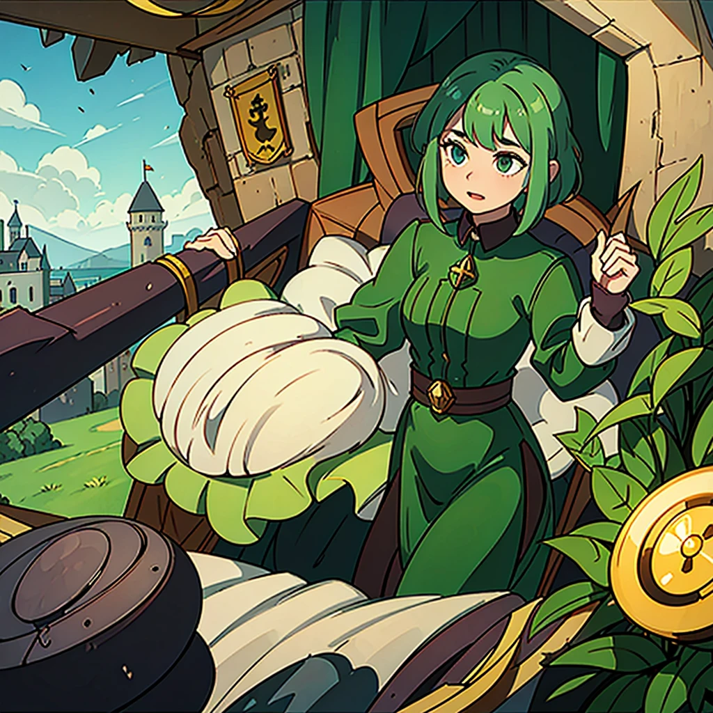 Green Castle, full view, Castle mobile game