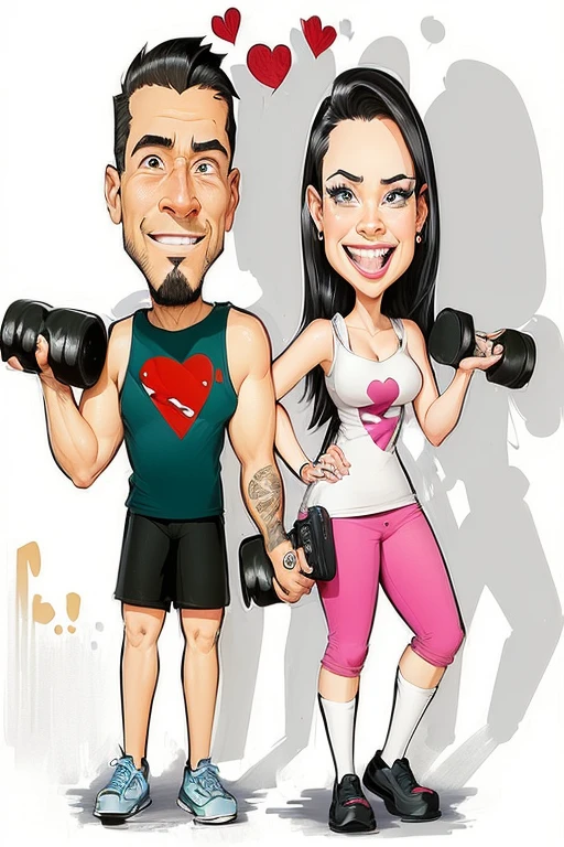 a cartoon of a man and a woman with stick figure fingers, in cartoon style, caricature style, caricature, caricature!!!, caricature, caricature illustration, cartoon style illustration, cartoon digitl art, cartoon artworkstyle, cartoon artwork, cartoon style, desenho animado realista, digitl art!!, digitl art cartoon, highly detailed cartoon, cartoon artwork style, trunk!!
