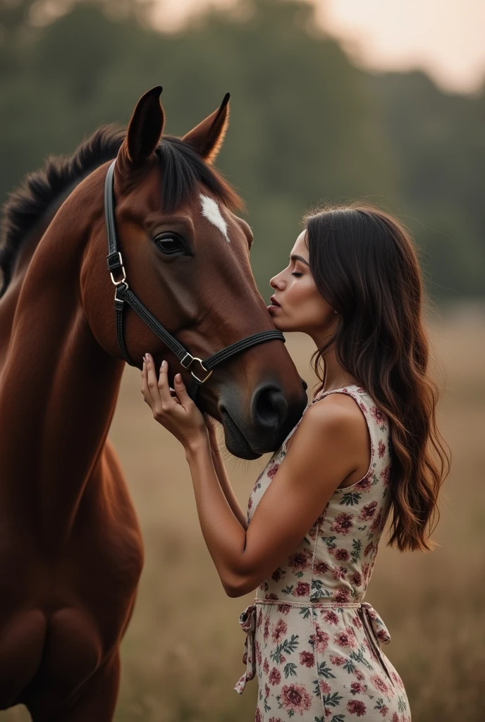 woman sucks horse dick