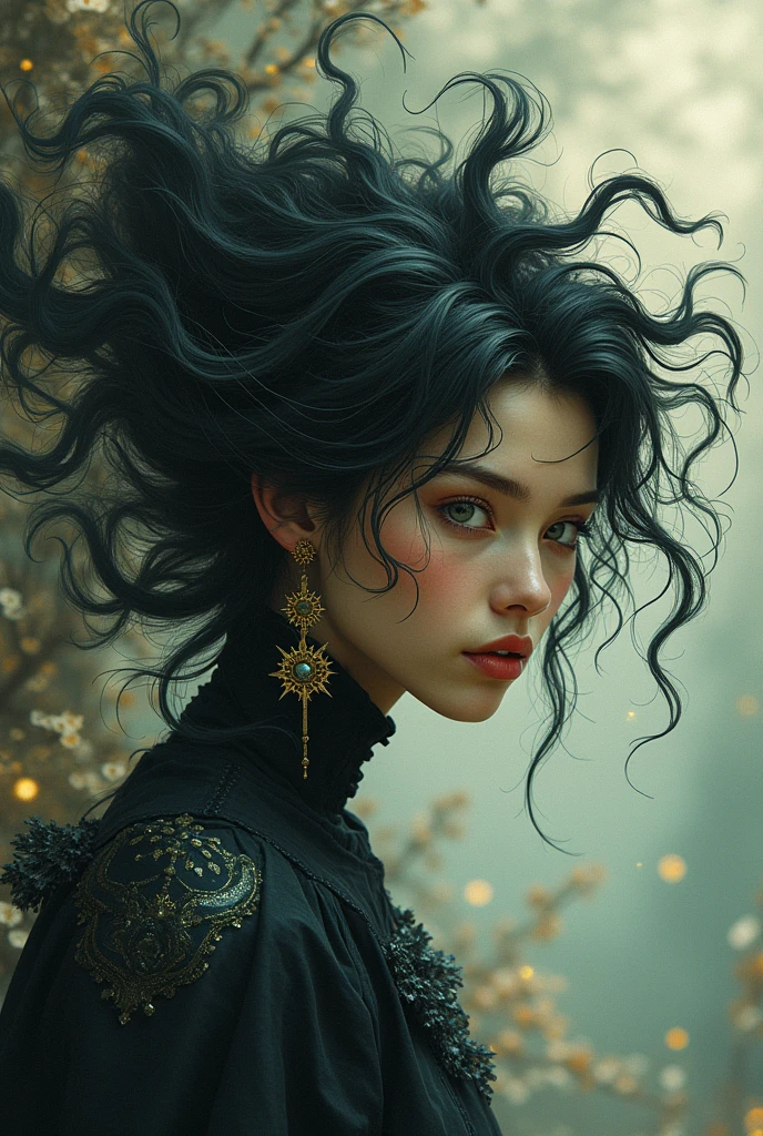 with crazy hair about folklore