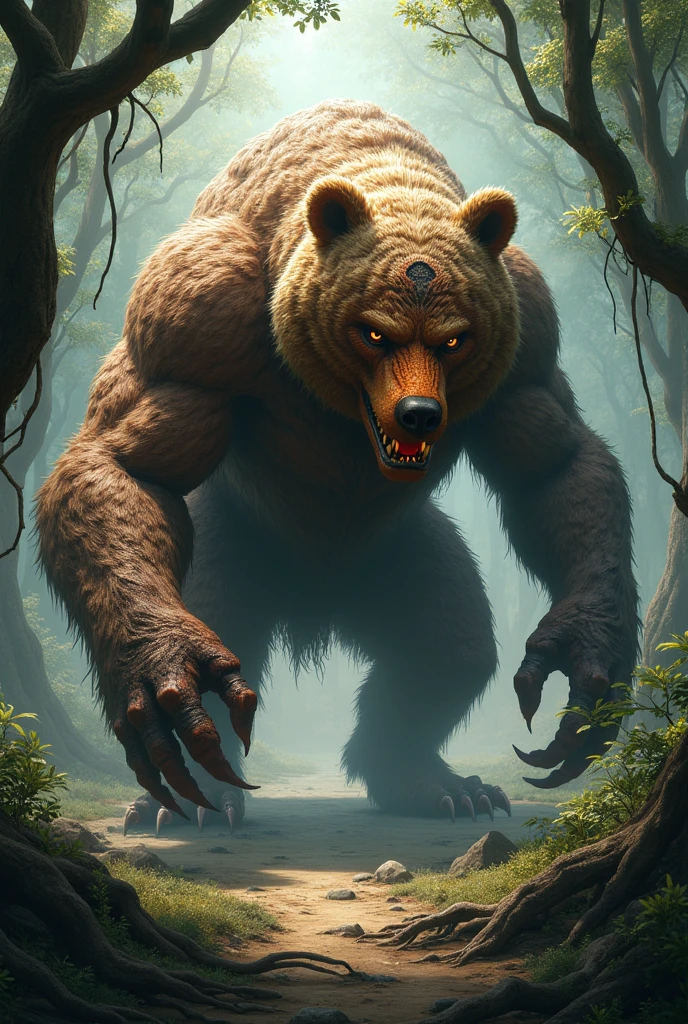 Make me a mutation of an exotic spider and bear of the best