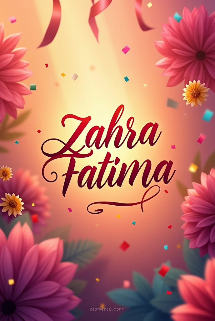 Happy birthday image with name Zahra fatima