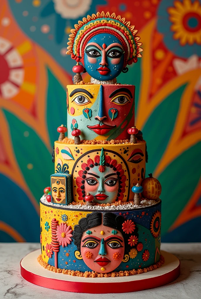 A cake with the style of Maria Corina Machado and Edmundo Gonzalez
