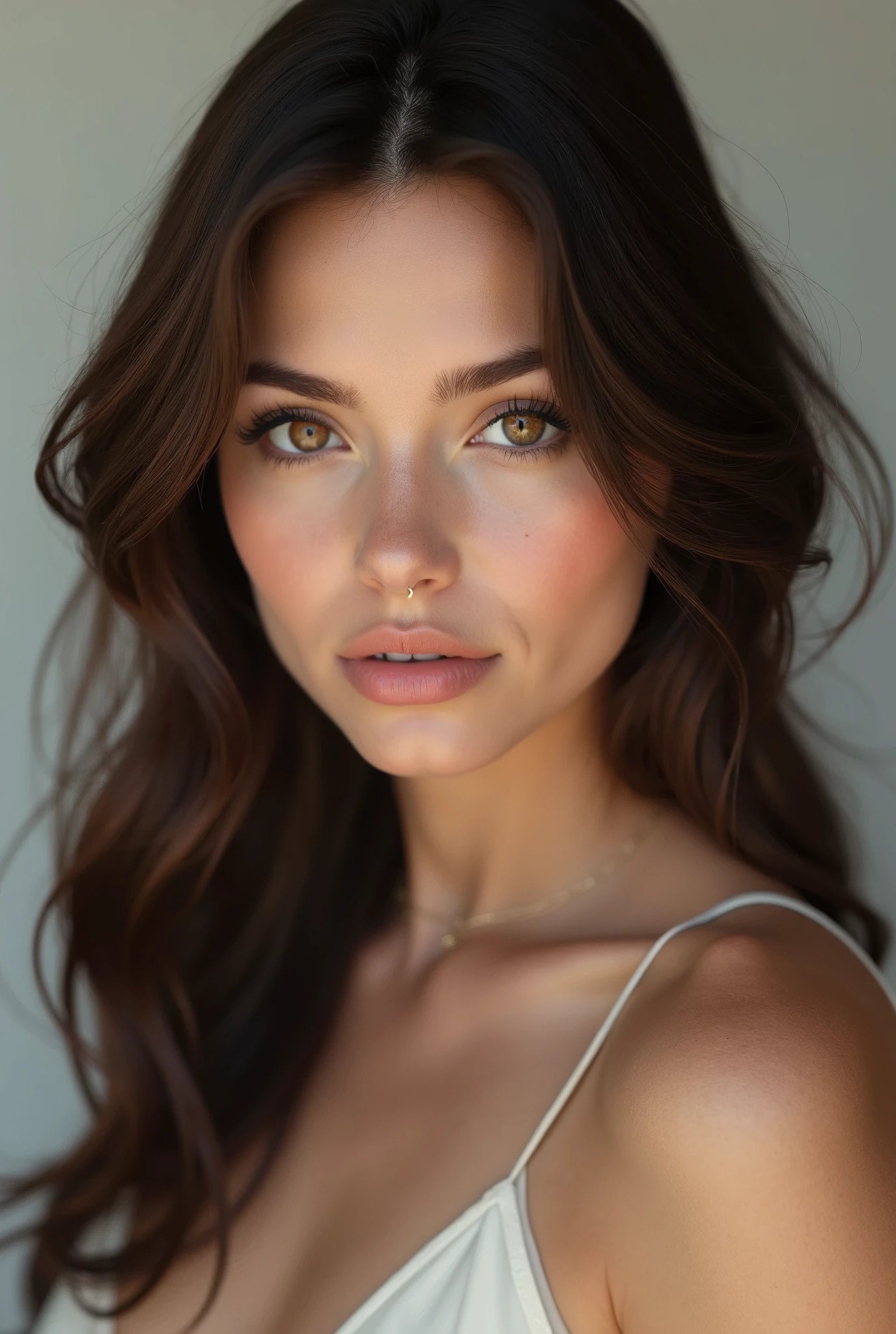 brunette woman