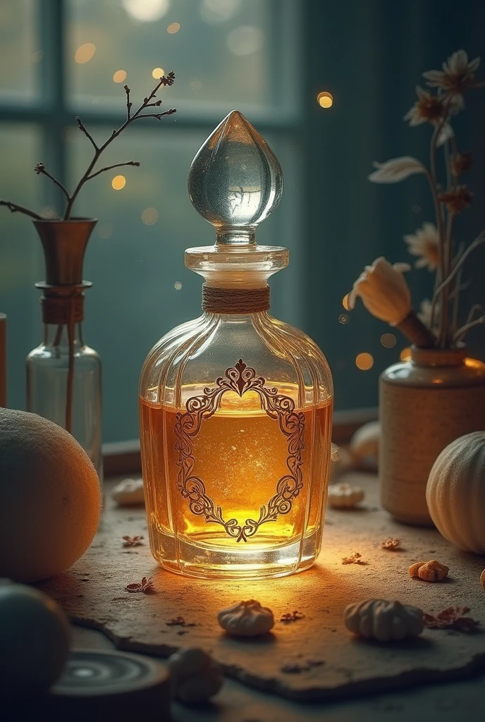 VINTAGE PERFUME EXTRACT UN AROMA.. A DRAWING MEMORY