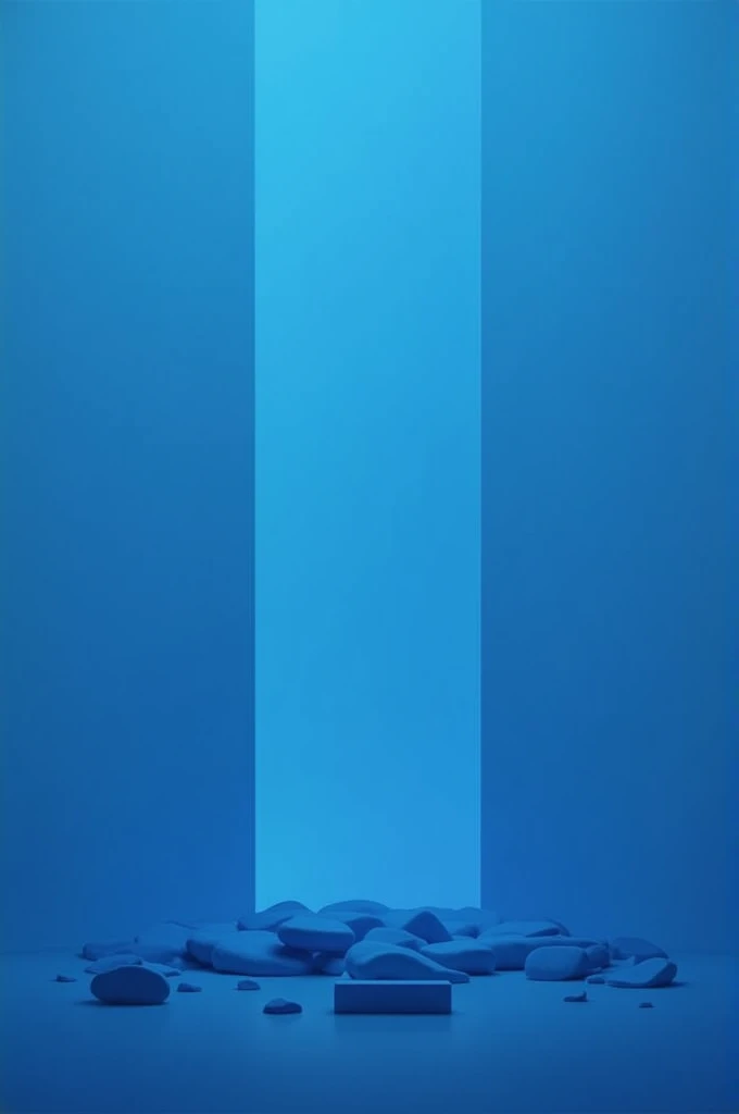 Minimalist blue photo for book cover 