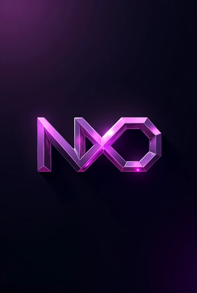 Create an image with just the acronym NXD, in black and purple with letter effects
