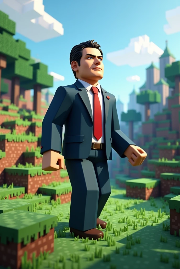 Gustavo petro playing Minecraft 