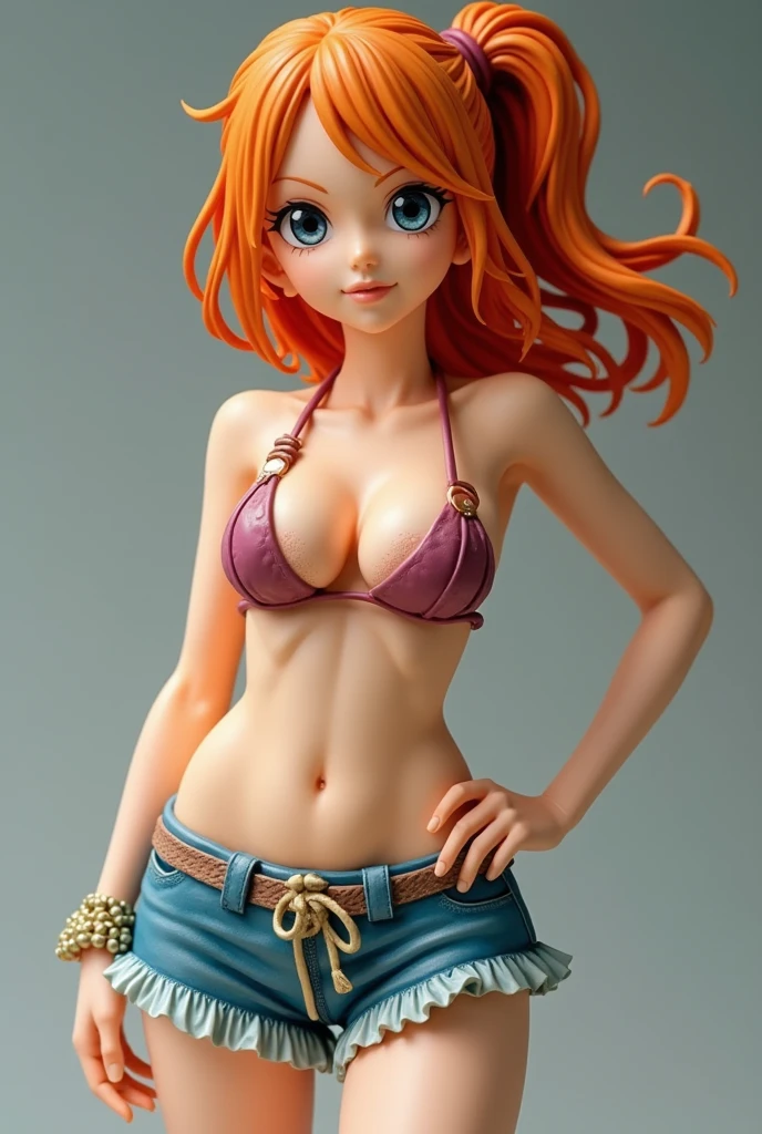 ((best quality)), ((masterpiece)), (detailed) Nami one piece no clothes