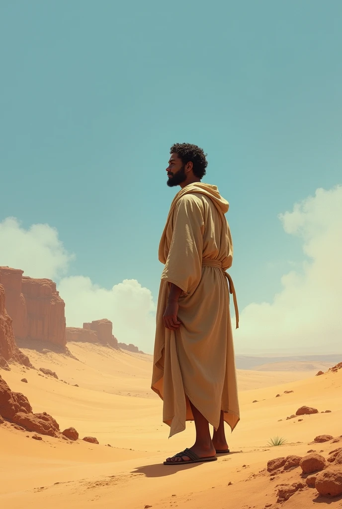Biblical character in the desert