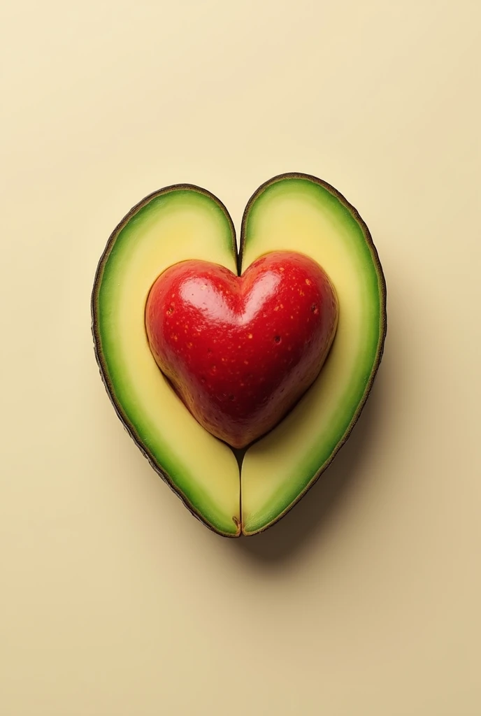 half an avocado half a heart