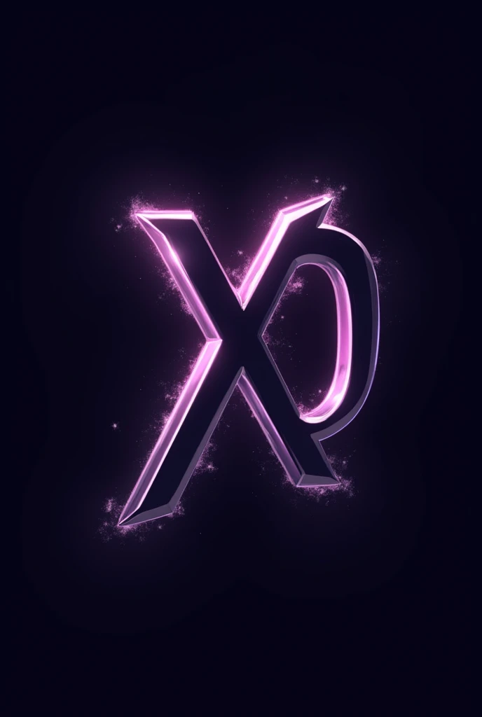 Create an image with just the acronym NXD, in black and purple with letter effects with hollow letters and slightly thick fonts
