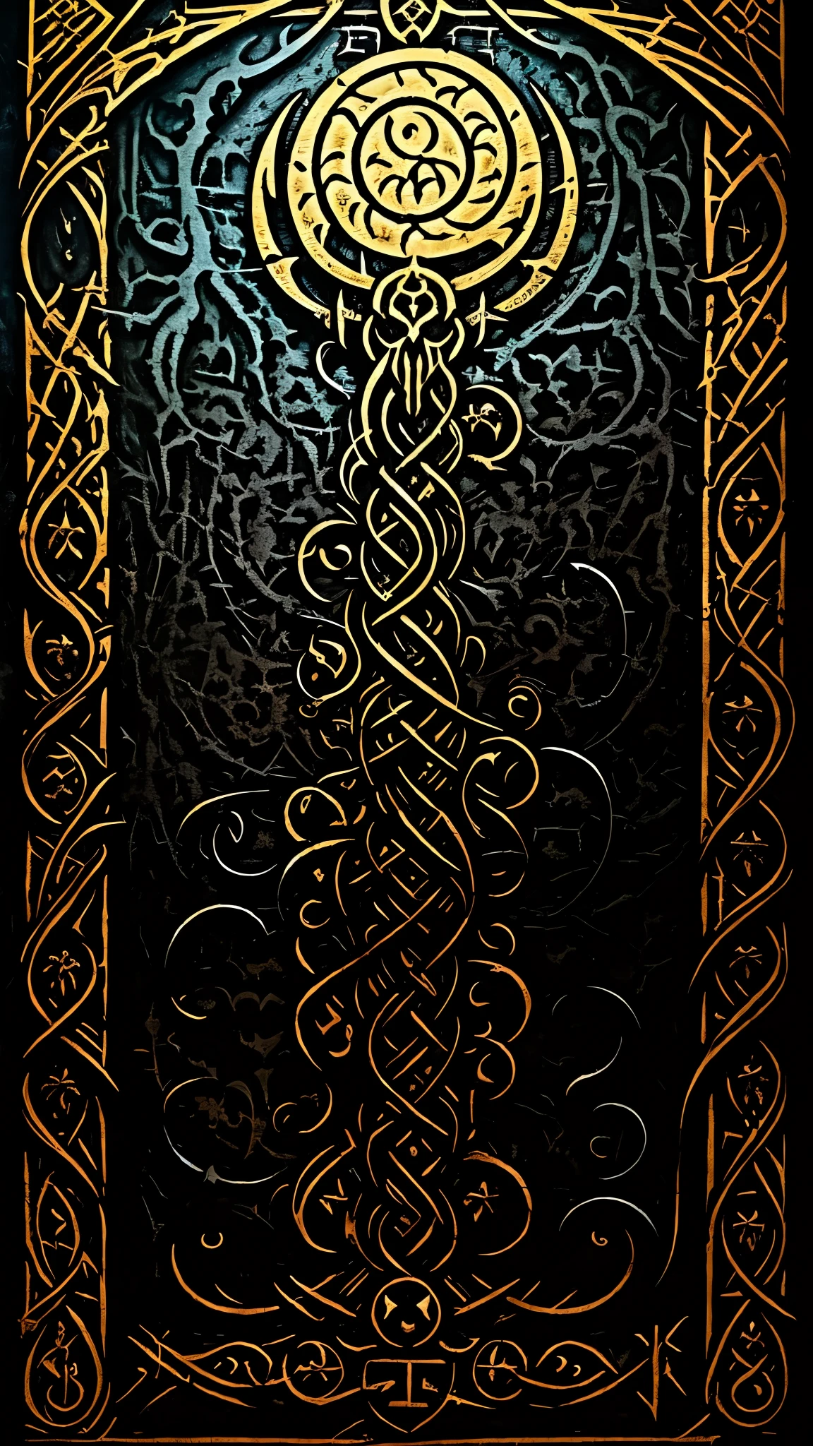 eldritch writing, occult symbols, carcosa, elder sign, mignola, nyarlathotep, the crawling dark, the dweller on the threshold, from beyond, the king in yellow, derleth, madness, evil dead, necronomicon ex mortis, al-qitab