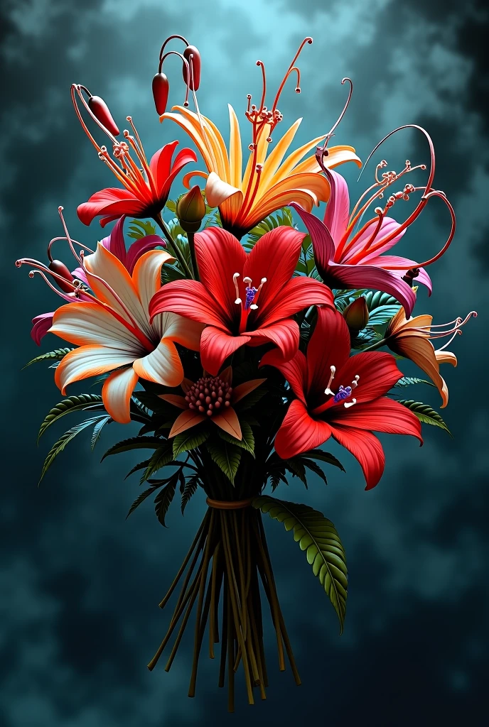 buquê de flores de stranger things
